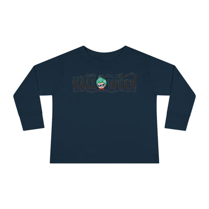 Toddler Long Sleeve Tee - Happy halloween by super kiddo Printify