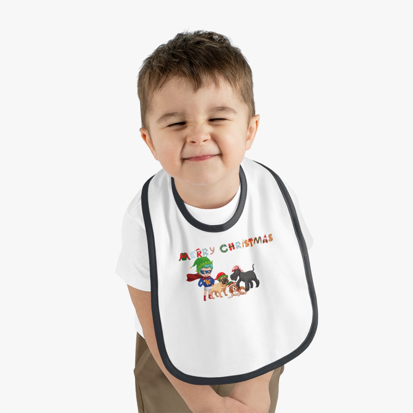 Baby Bib - Super kiddo woith pet friends