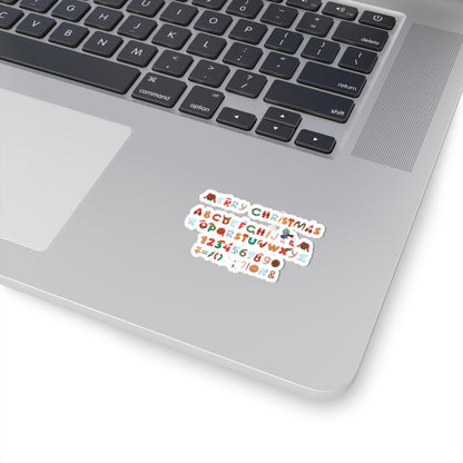 Kiss-Cut Stickers - Christmas alphabet - [[{"value":"Wonderwear Kid"}]]