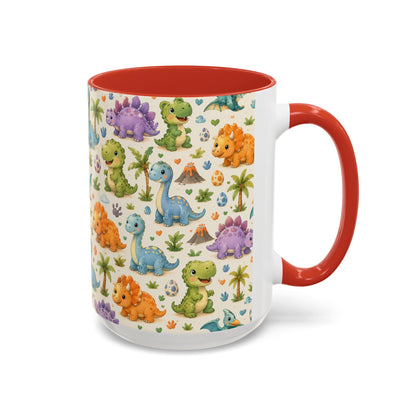 Accent Coffee Mug  (11/15 oz) - Baby Dinosaurs Nursery