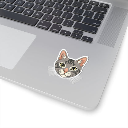 Kiss-Cut Stickers - Maine coon head Printify