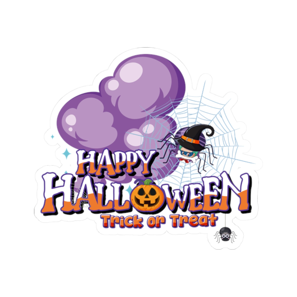 Kiss-Cut Stickers - Happy holloween - spider kiddo
