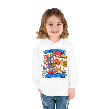 Toddler Hoodie — Tom and Jerry - Different, Best Friends