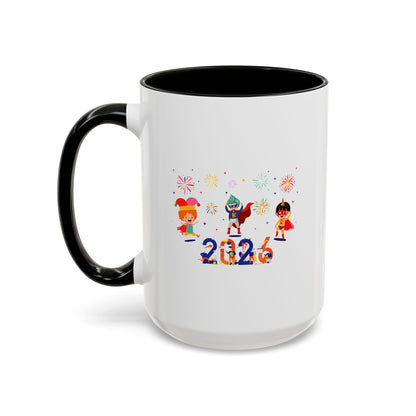 Accent Coffee Mug - Super kiddo and other hero - [[{"value":"Wonderwear Kid"}]]