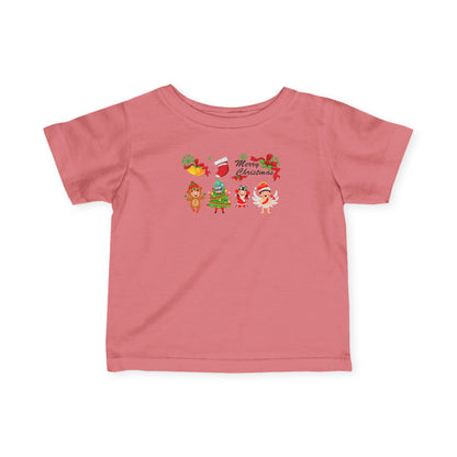Infant Fine Jersey Tee - Merry christmas from super kid - [[{"value":"Wonderwear Kid"}]]
