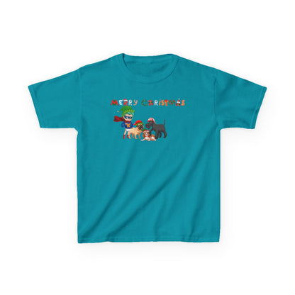 Kids Heavy Cotton™ Tee - Super kiddo woith pet friends - [[{"value":"Wonderwear Kid"}]]