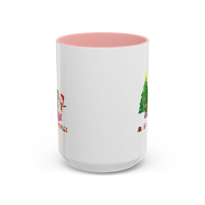 Accent Coffee Mug - Super kiddo preparing gifts - [[{"value":"Wonderwear Kid"}]]