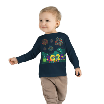 Toddler Long Sleeve Tee - Super kiddo on house - [[{"value":"Wonderwear Kid"}]]