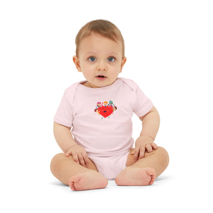 Infant Jersey One Piece - Valentines -  Super kiddo with friends - [[{"value":"Wonderwear Kid"}]]