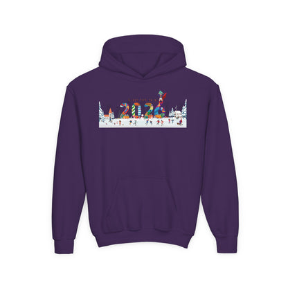 Youth Heavy Blend Hooded Sweatshirt - Happy 2026 - [[{"value":"Wonderwear Kid"}]]