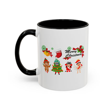 Accent Coffee Mug - Merry christmas from super kid - [[{"value":"Wonderwear Kid"}]]