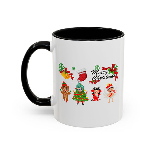 Accent Coffee Mug - Merry christmas from super kid