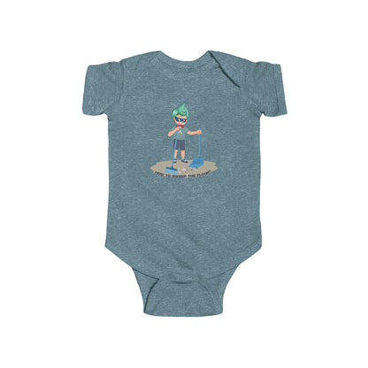 Infant Bodysuit - Super kiddo sweeping floor - [[{"value":"Wonderwear Kid"}]]