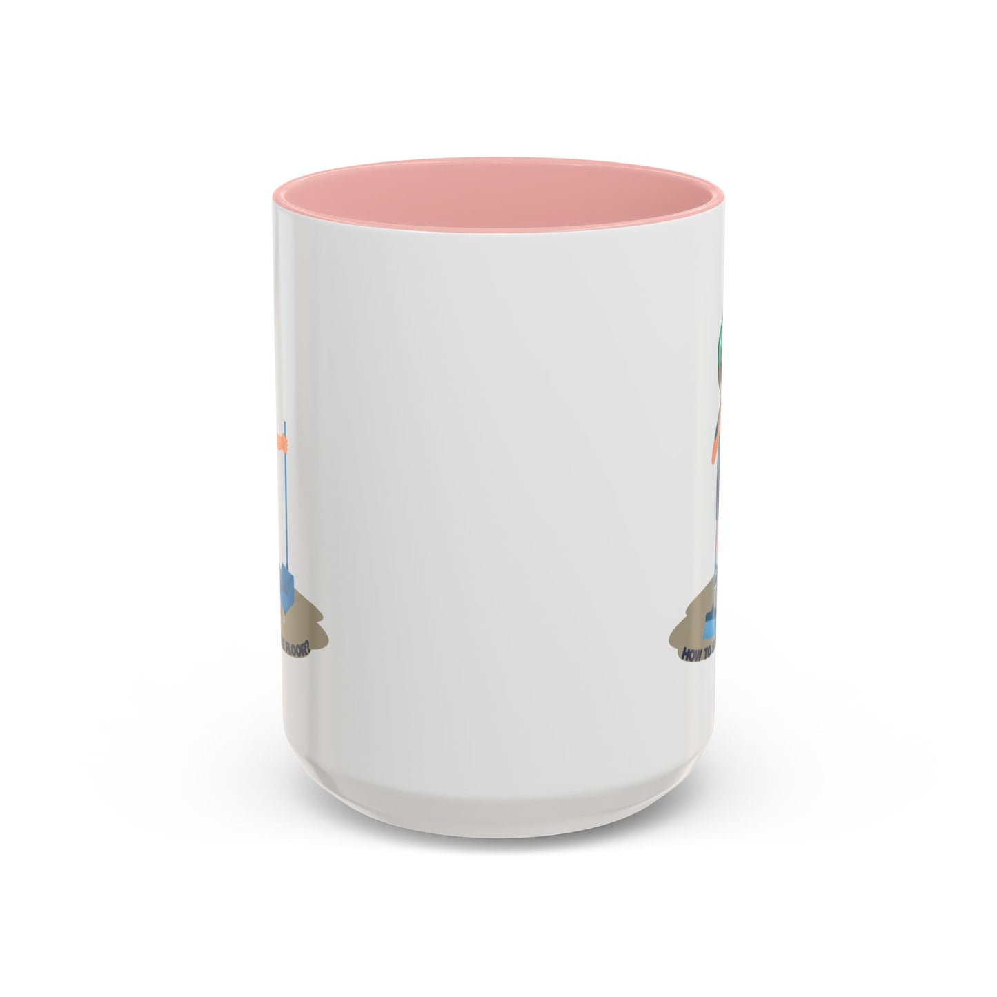 Accent Coffee Mug - Super kiddo sweeping floor