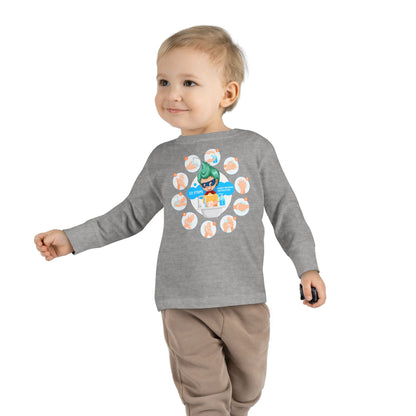 Toddler Long Sleeve Tee - Super kiddo hand washing steps - [[{"value":"Wonderwear Kid"}]]
