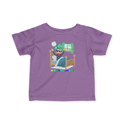 Infant Fine Jersey Tee - Super kiddo teaches us to wake up early - [[{"value":"Wonderwear Kid"}]]