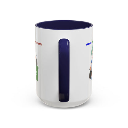 Accent Coffee Mug - Super kiddo taking trash out - [[{"value":"Wonderwear Kid"}]]