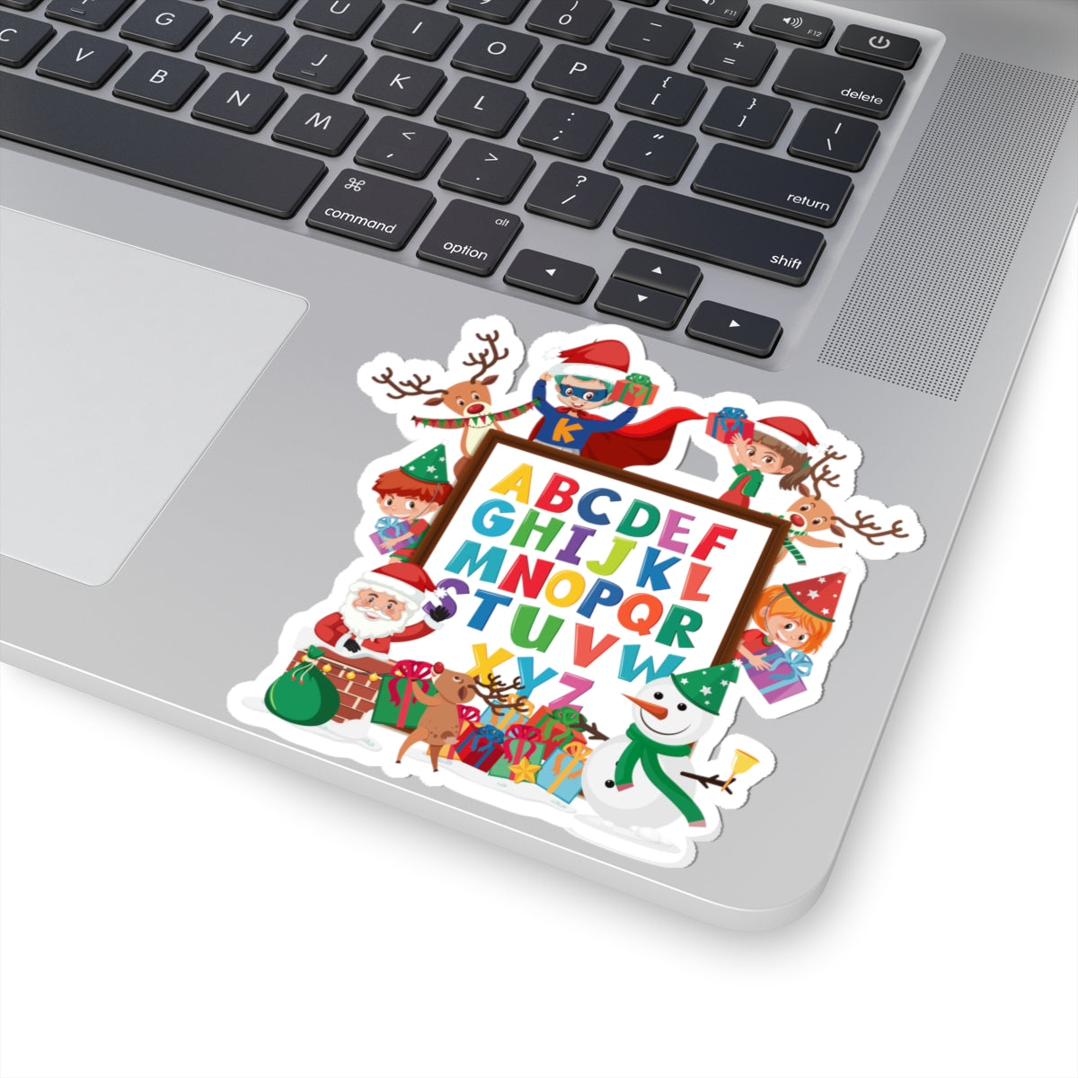 Kiss-Cut Stickers - Christmas alphabet with super kiddo - [[{"value":"Wonderwear Kid"}]]