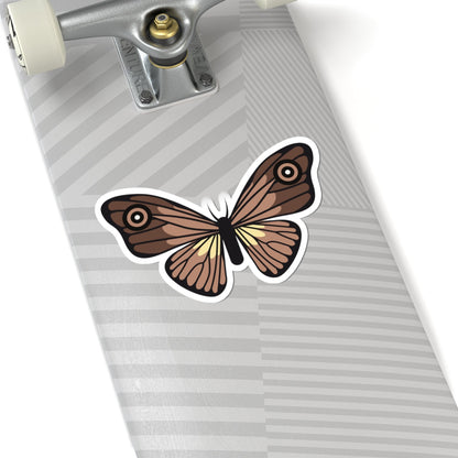 Kiss-Cut Stickers - Brown Butterfly Printify