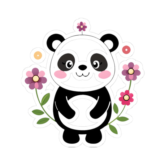 Kiss cut stickers - Charming panda