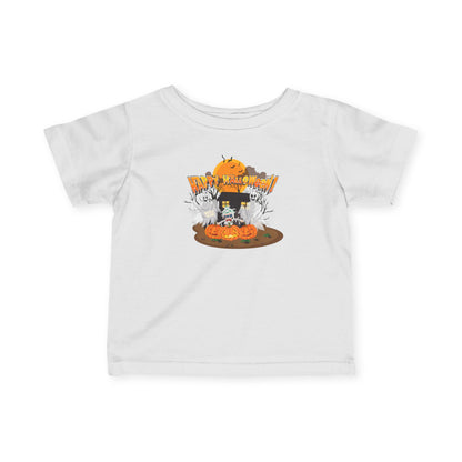 Infant Fine Jersey Tee - Super kiddo with ghost - [[{"value":"Wonderwear Kid"}]]