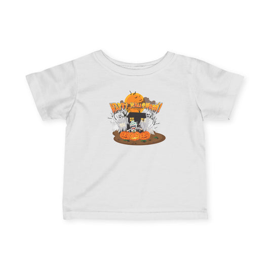 Infant Fine Jersey Tee - Super kiddo with ghost