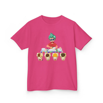 Kids Heavy Cotton™ Tee - Little kiddo teaching to wash dishes - [[{"value":"Wonderwear Kid"}]]