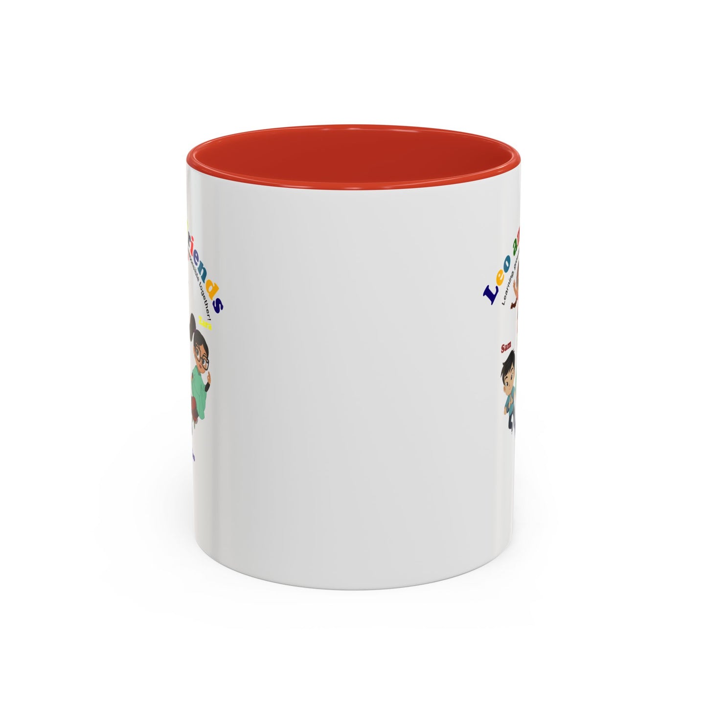 Accent Coffee Mug - Leo & Friends - Learning and growing