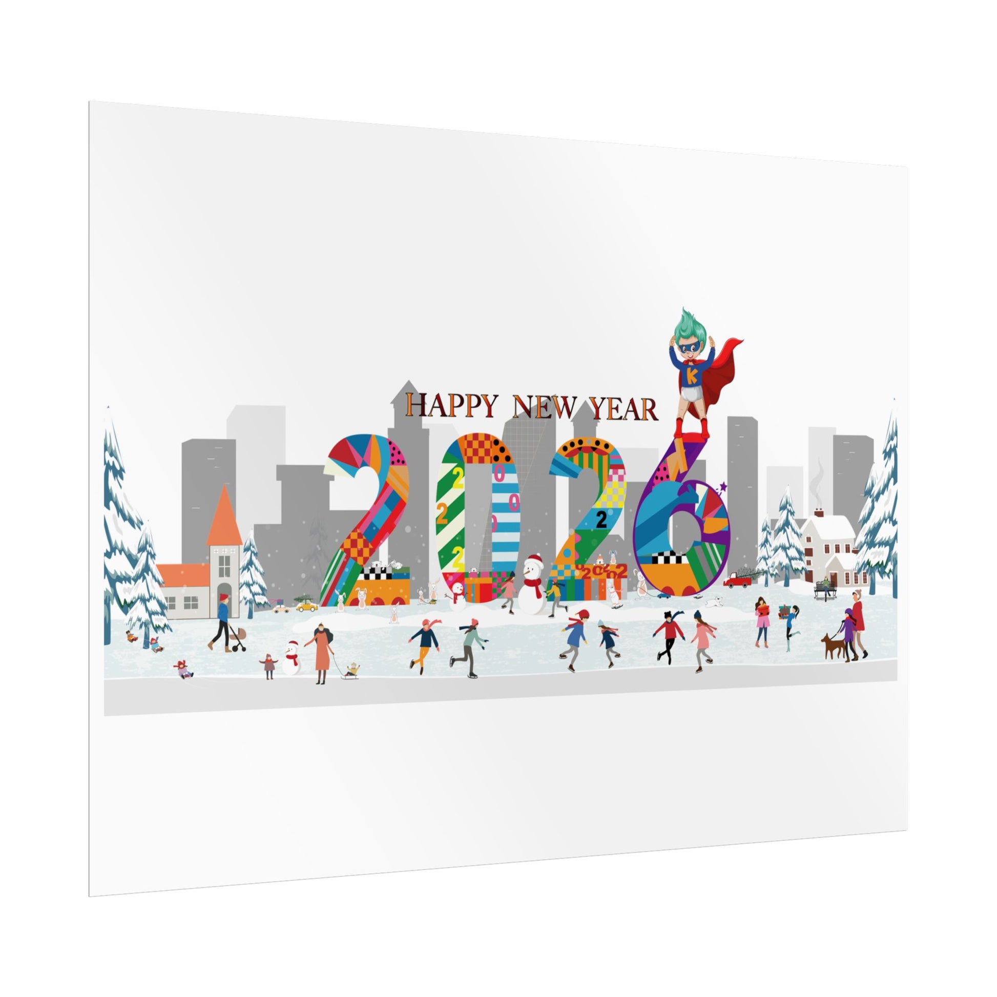 Rolled Posters - Happy 2026 - [[{"value":"Wonderwear Kid"}]]