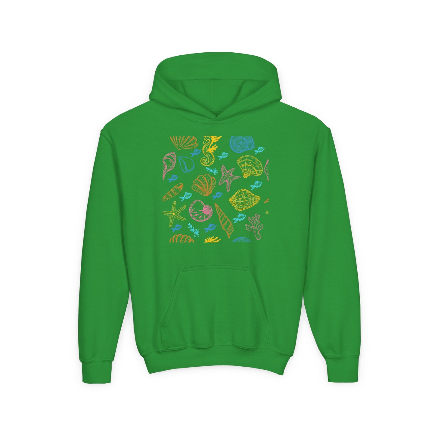 Youth Heavy Blend Hooded Sweatshirt - Sea creatures