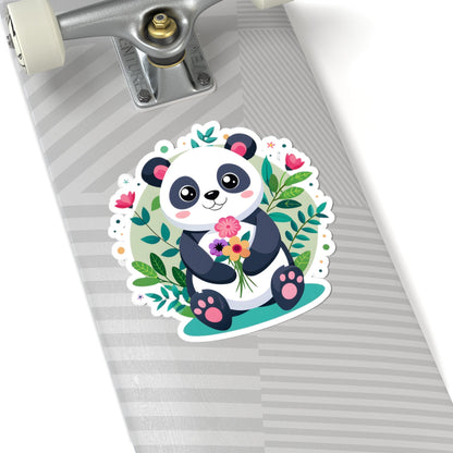 Kiss-Cut Stickers - Adorable Panda Printify