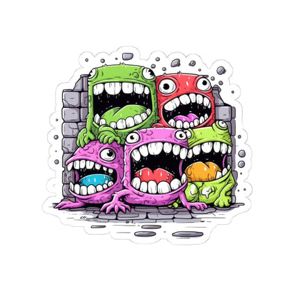 Kiss-Cut Stickers - Cool Monsters Printify