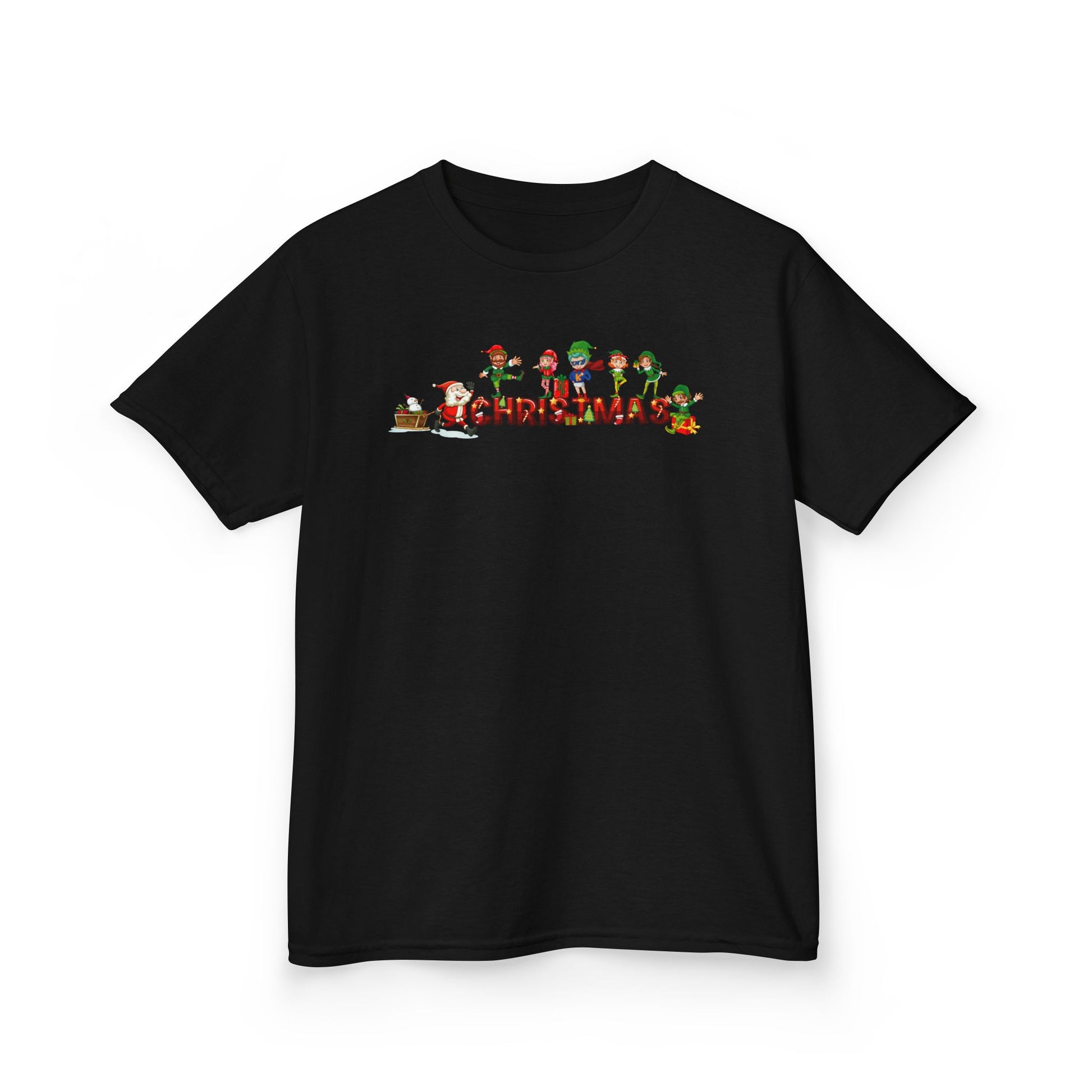 Kids Heavy Cotton™ Tee - Christmas with santa claus and friends - [[{"value":"Wonderwear Kid"}]]
