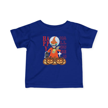 Infant Fine Jersey Tee - Holloween design by super kiddo Printify