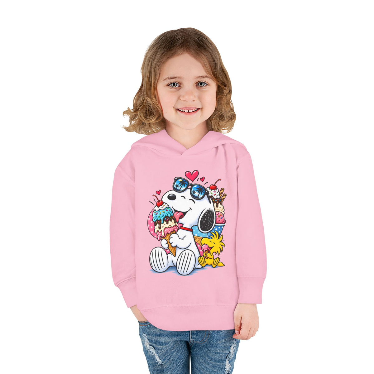 Toddler Hoodie — Snoopy and Woodstock’s Ice Cream Day