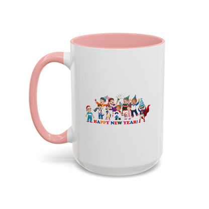 Accent Coffee Mug - Happy new year from super kiddo - [[{"value":"Wonderwear Kid"}]]