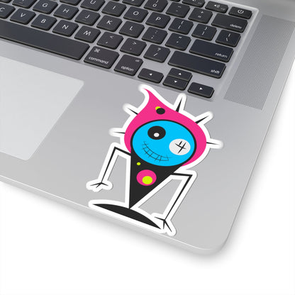 Kiss-Cut Vinyl Decals - Fire monster Printify