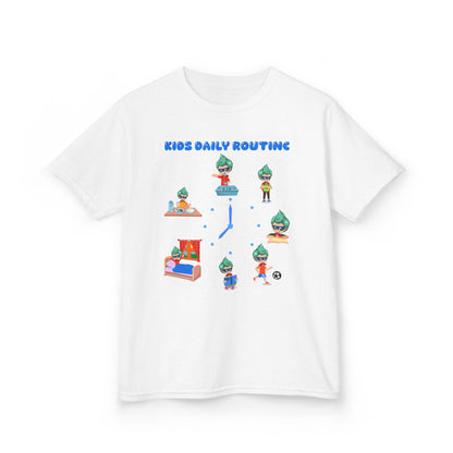 Kids Heavy Cotton™ Tee - Super kiddo daily routine - [[{"value":"Wonderwear Kid"}]]