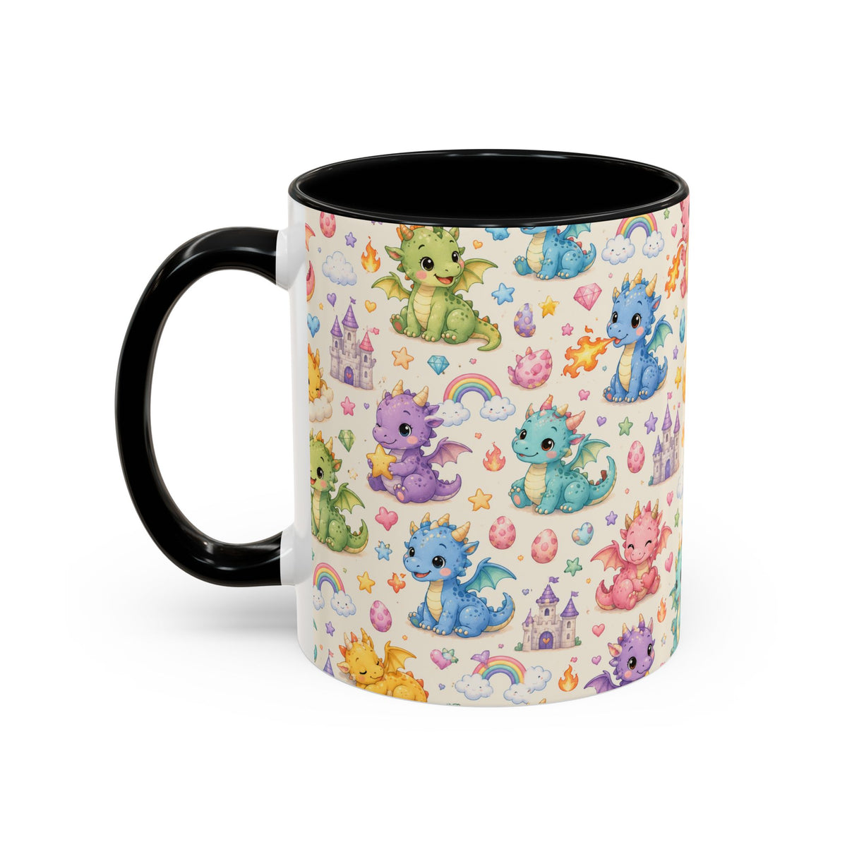 Accent Coffee Mug  (11/15 oz) - Baby Dragon Fantasy