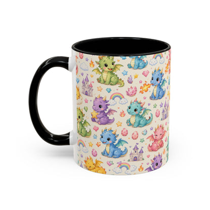 Accent Coffee Mug  (11/15 oz) - Baby Dragon Fantasy