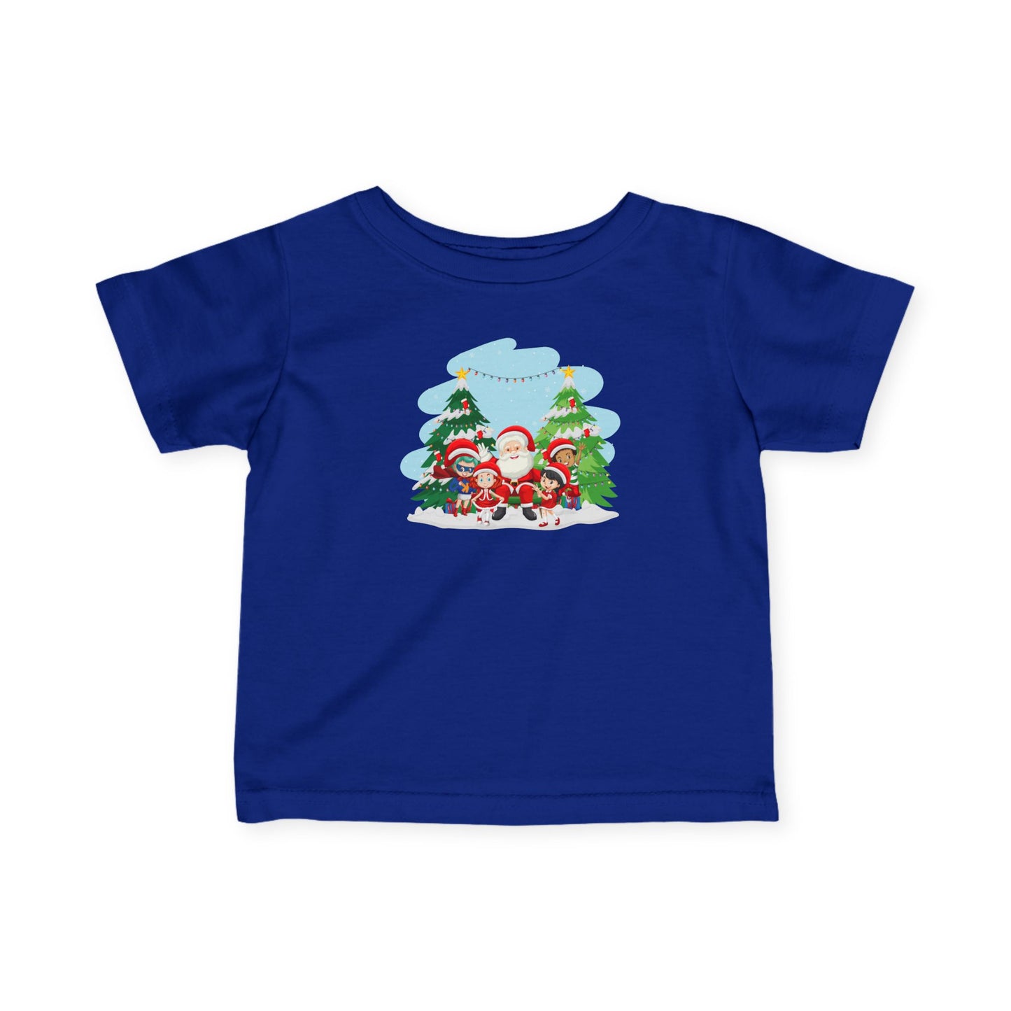Infant Fine Jersey Tee - Super kiddo with santa claus - [[{"value":"Wonderwear Kid"}]]