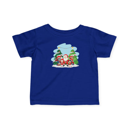 Infant Fine Jersey Tee - Super kiddo with santa claus - [[{"value":"Wonderwear Kid"}]]