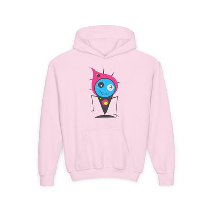 Youth Heavy Blend Hooded Sweatshirt -  Fire monster Printify