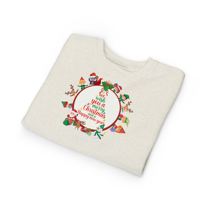 Toddler Sweatshirt - We Wish You a Merry Christmas - [[{"value":"Wonderwear Kid"}]]