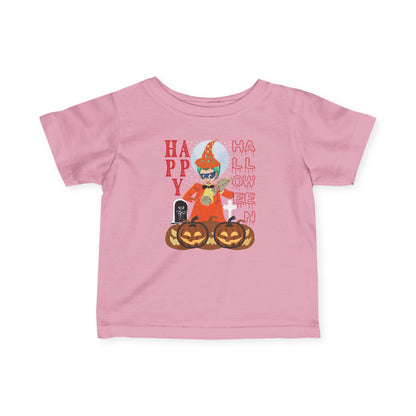 Infant Fine Jersey Tee - Holloween design by super kiddo Printify