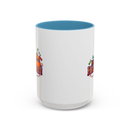 Accent Coffee Mug - Happy halloween banner Printify