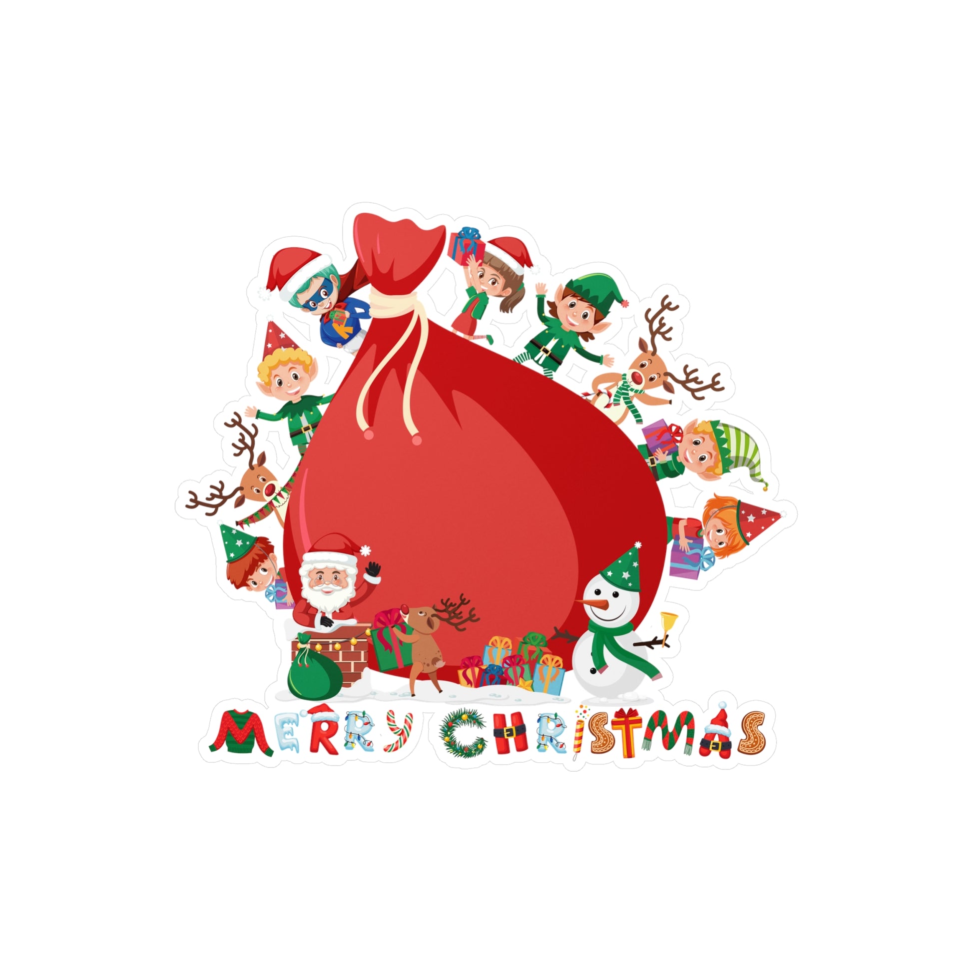 Christmas Kiss-Cut Vinyl Decals – Super kiddo and big christmas gift - [[{"value":"Wonderwear Kid"}]]
