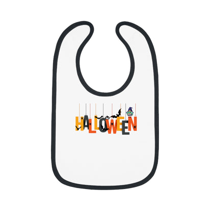 Baby Bib - Holloween hanging letters Printify