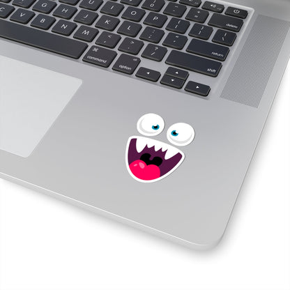 Kiss-Cut Vinyl Decals - Cute monsters face Printify