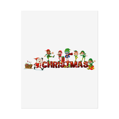 Rolled Posters - Christmas with santa claus and friends - [[{"value":"Wonderwear Kid"}]]
